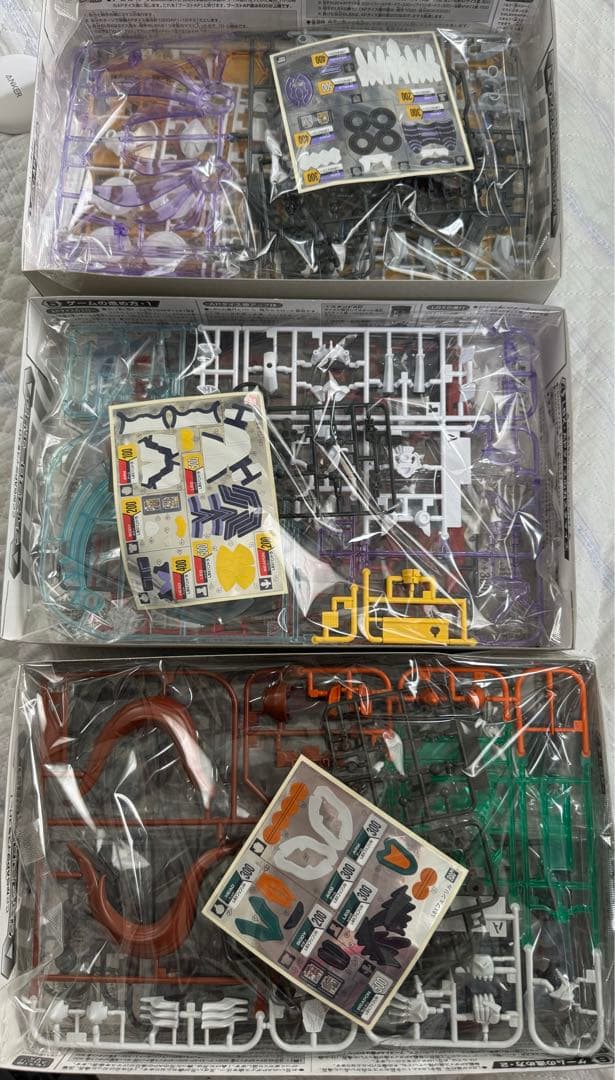 ダンボール戦機 LBXルシファー、パンドラ、フェンリル 中身未開封