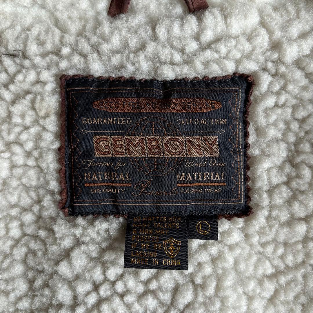 90s vintage】B-3 フライトジャケット スエードレザー 本革 短丈