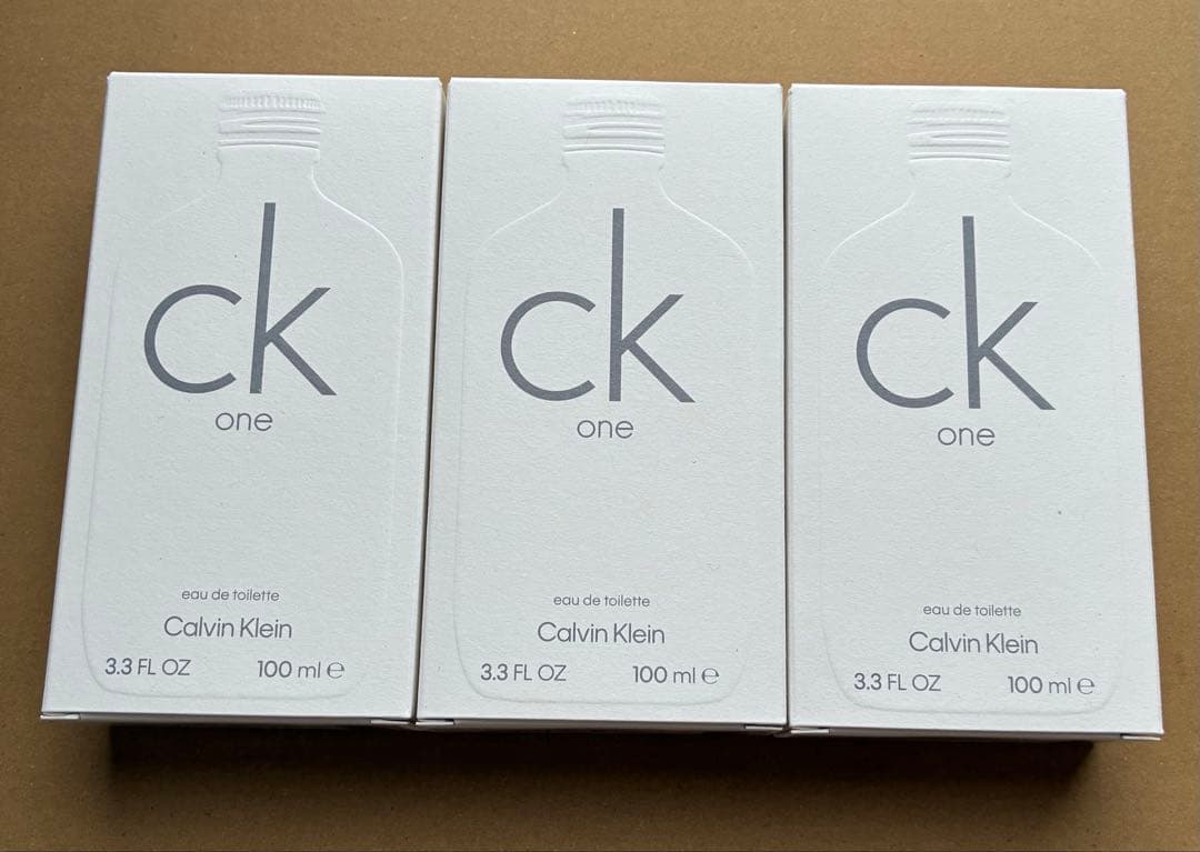 新品 ◆カルバンクライン CK one 100ml×3本◆送料込◆外フィルムなし