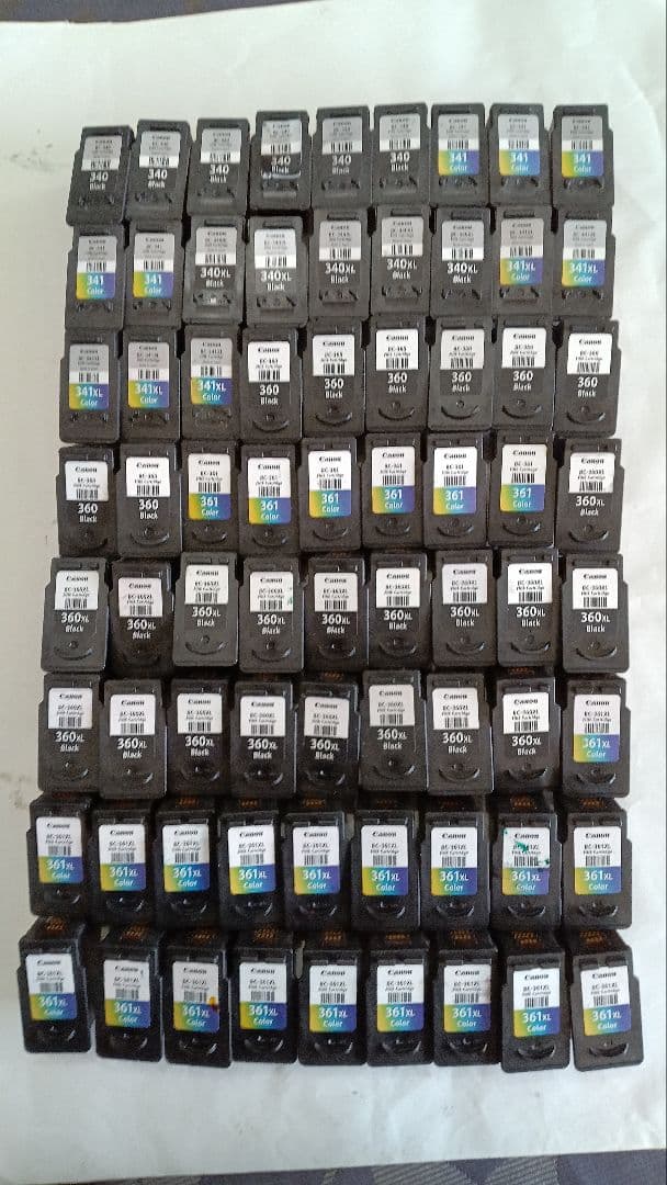 菜々子　キャノン　Canon 使用済みインク　72 個　純正 キヤノン（Canon） 純正インク XKI-N21+N20/5MP マルチパック 1セット