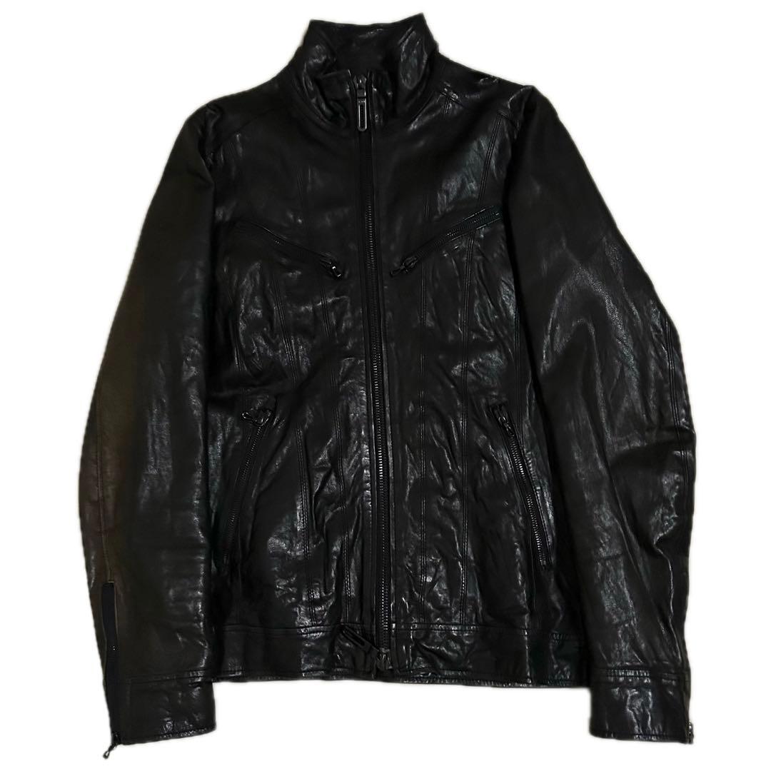 ジャケット・アウター 00s FUGA Zip Design Leather Jacket y2k 41oNNohKQoL.jpg
