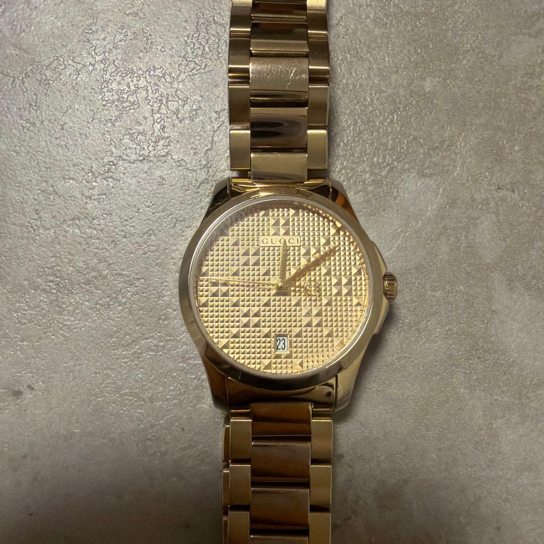 GUCCI ゴールド Gタイムレス 126.5 腕時計