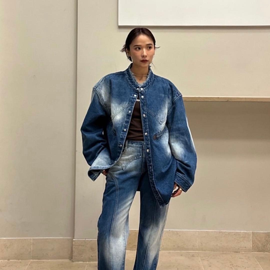 Knuth Marf bell bottom denim pants 新品タグ付 - メルカリ