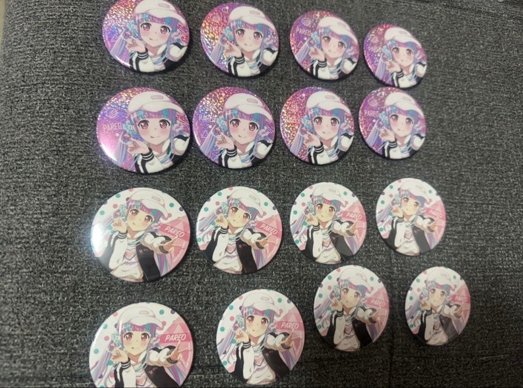 バンドリ パレオ WEGO 缶バッジ スマートフォン向けゲーム「バンドリ！ ガールズバンドパーティ！」と