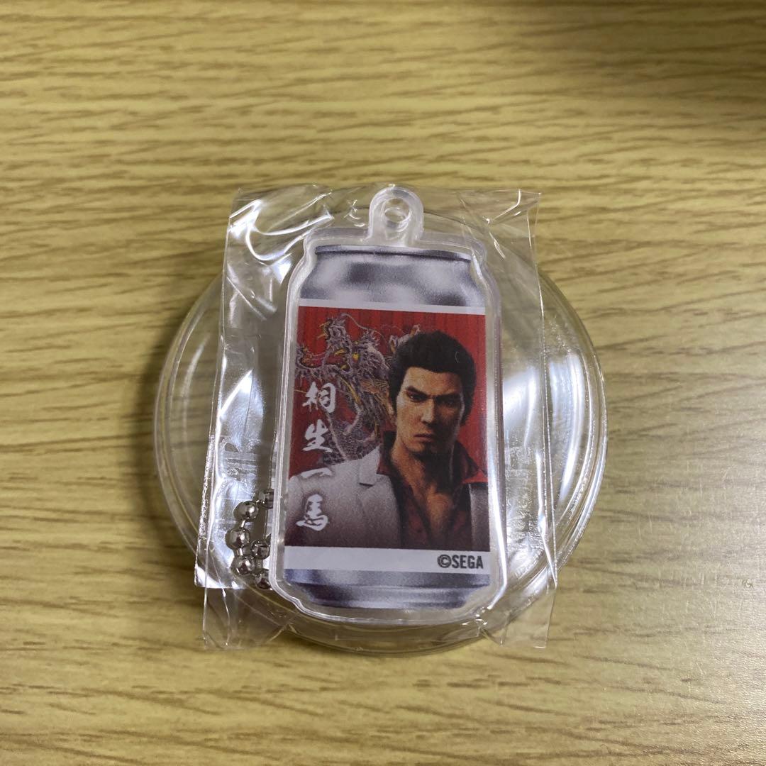 桐生一馬 龍が如く極3 ラベル缶 アクリルキーホルダー サントリー