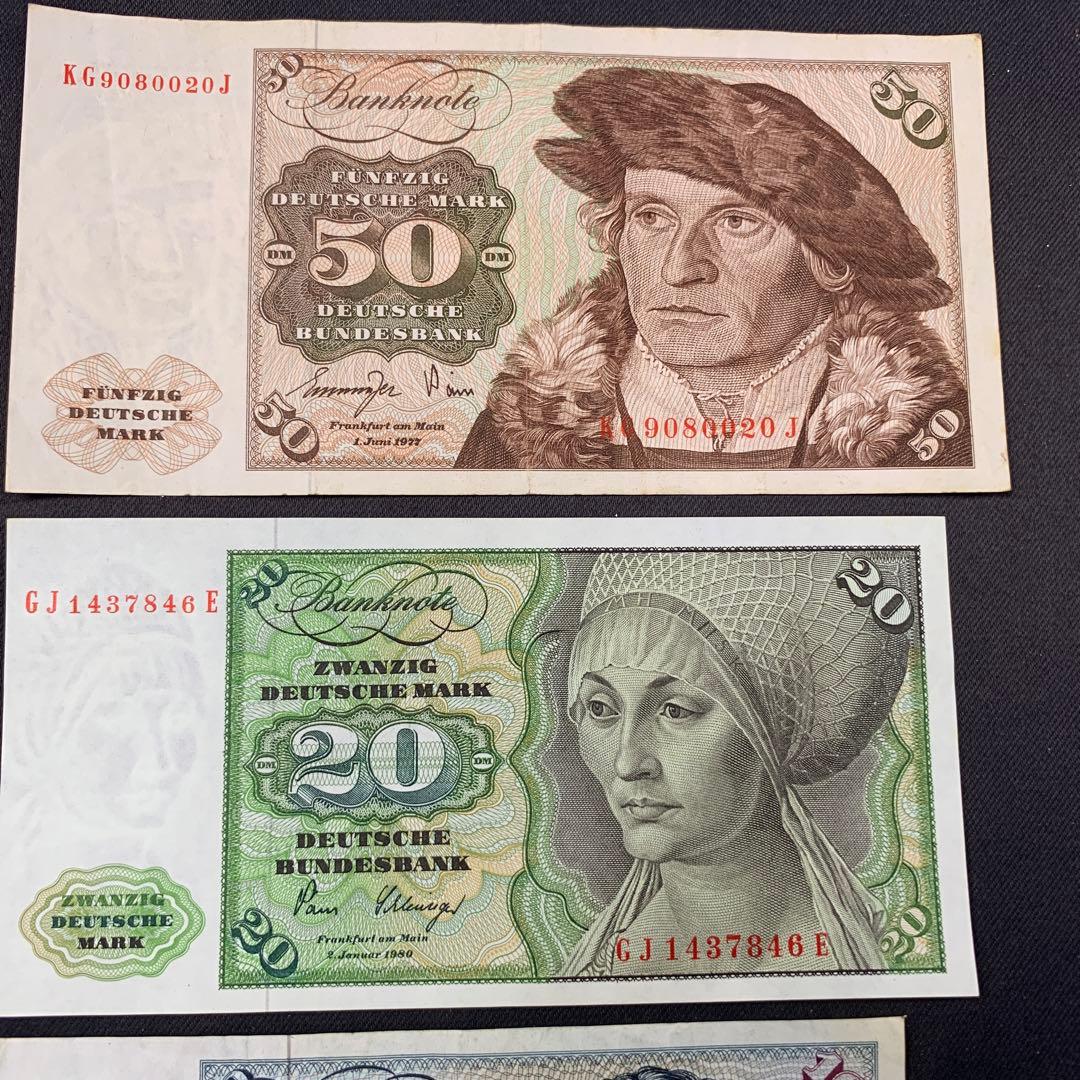旧ドイツマルク紙幣 4枚 - メルカリ