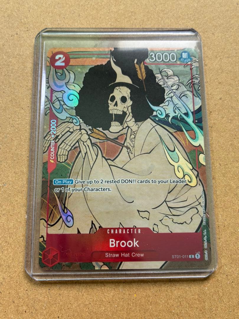 ワンピースカード　英語版　ブルック　1周年記念　浮世絵 麦わらの一味 : 浮世絵【英語版】(ワンピースカードゲーム「1st