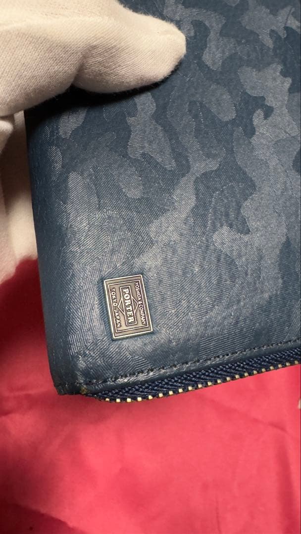 たかひろさま専用 迷彩柄 ネイビー 長財布