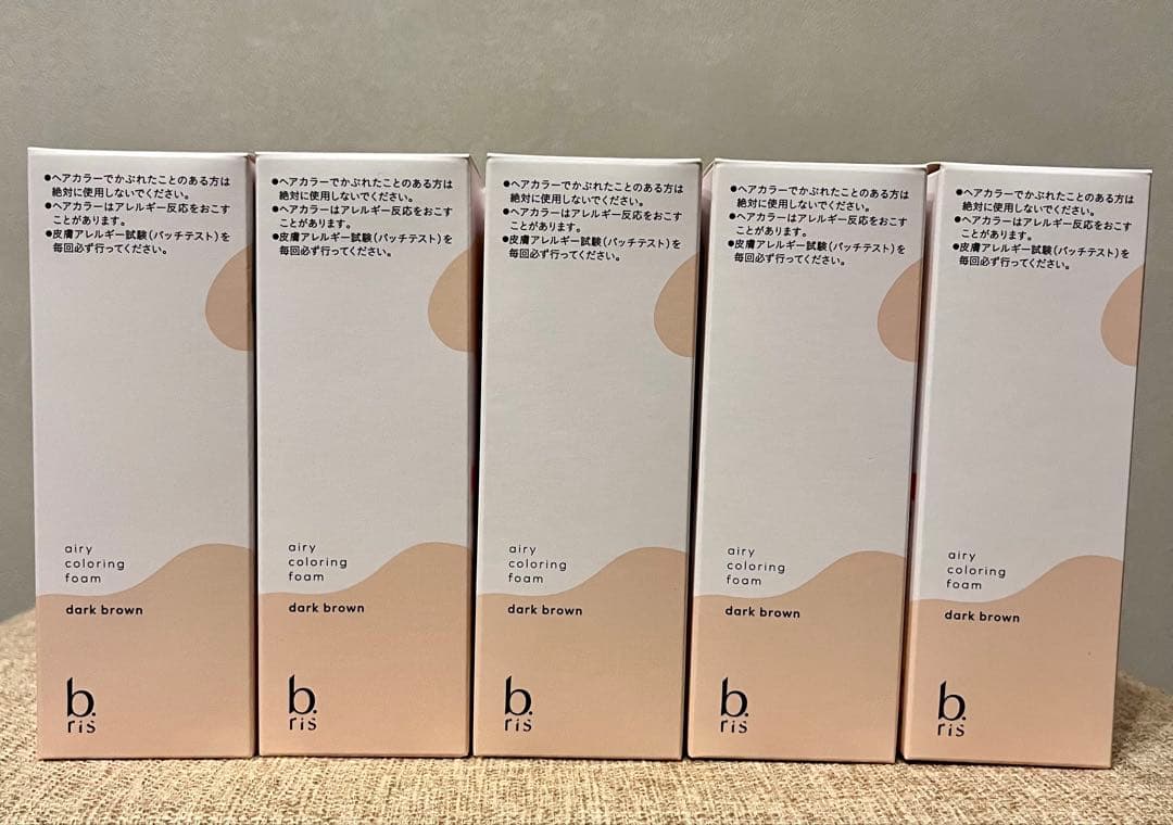 超得　b.ris エアリーカラーフォーム　白髪染め　泡　簡単　ラク　5本セット