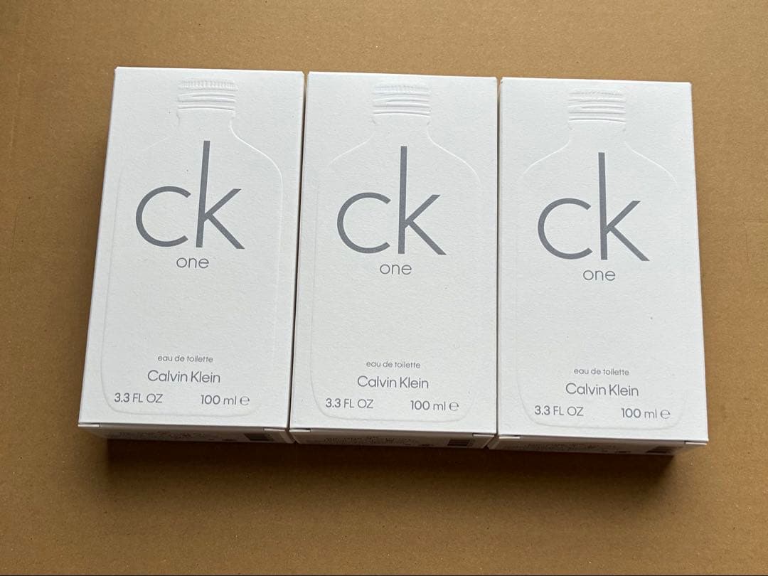 新品 ▼カルバンクライン CK one 100ml×3本▼送料込※外フィルムなし