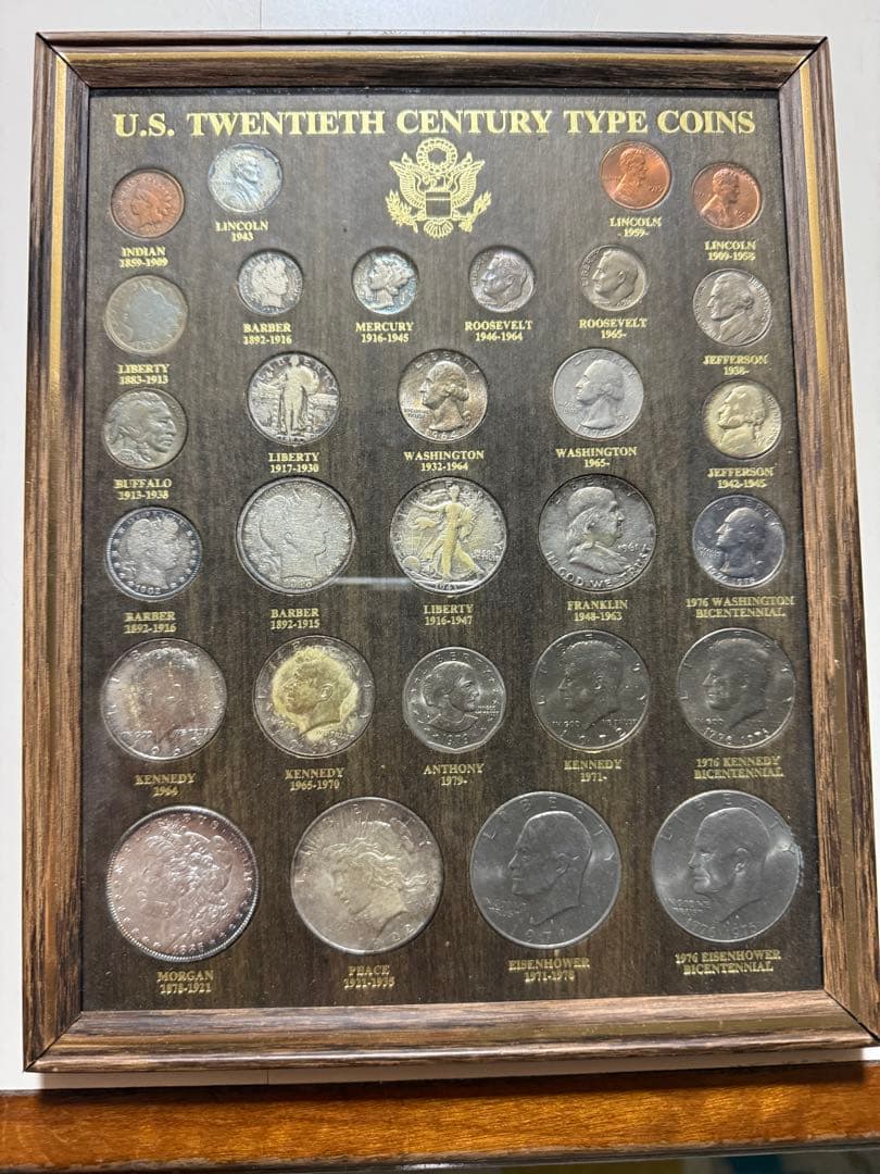 アメリカ　アルバム　U.S 20th CENTURY TYPE COINS