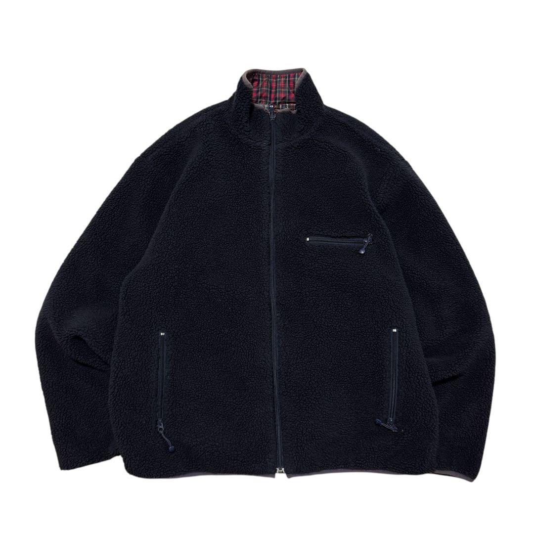 00s stussy フリース/ナイロンジャケット リバーシブル