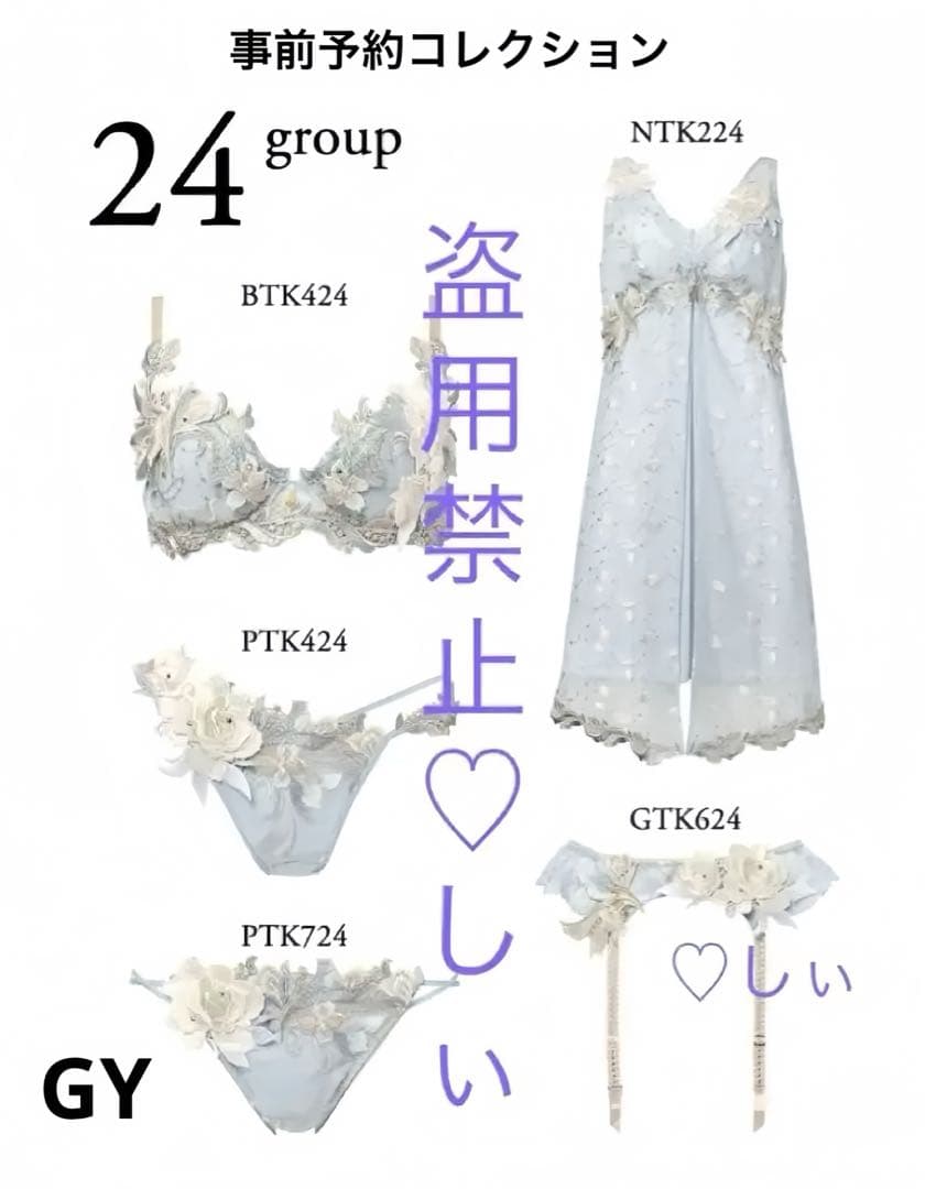 新品タグ付 サルート 24 ガーター ＆ ソング GY M 事前予約