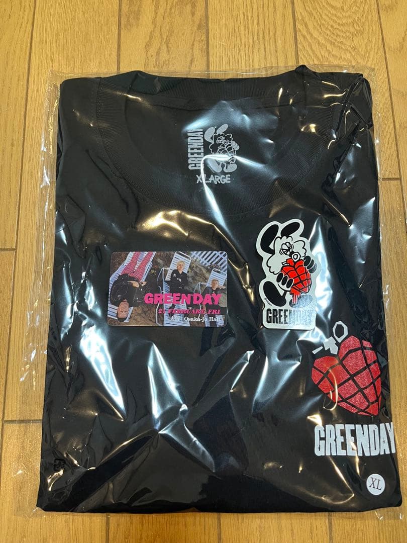 GREEN DAY x VERDYコラボT XL ステッカー　カード　入場特典 GREEN DAY x VERDY 来日ツアーTシャツをVERDYがデザイン Henry's PIZZA
