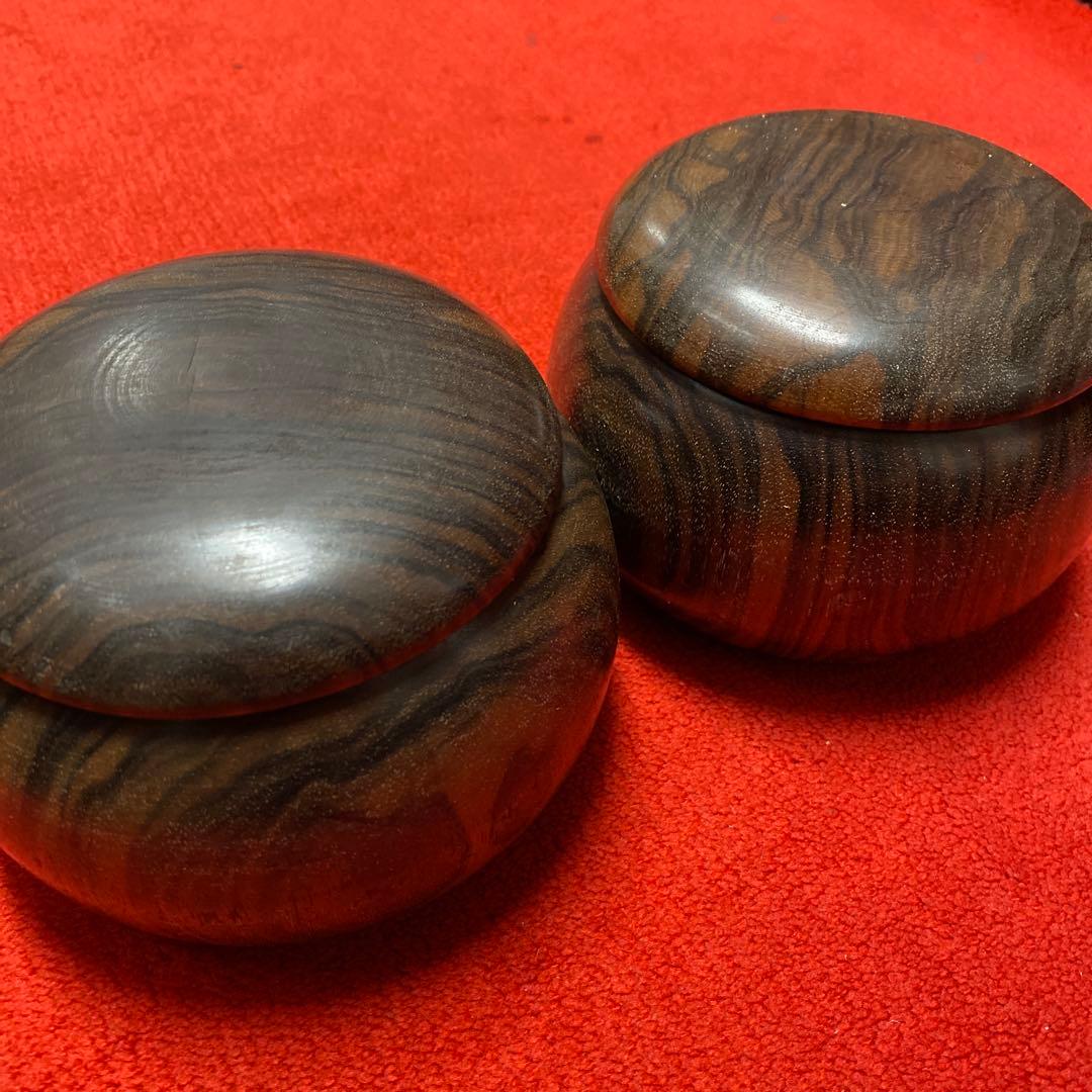 黒柿　縞黒檀　囲碁　碁石　蛤　那智黒石