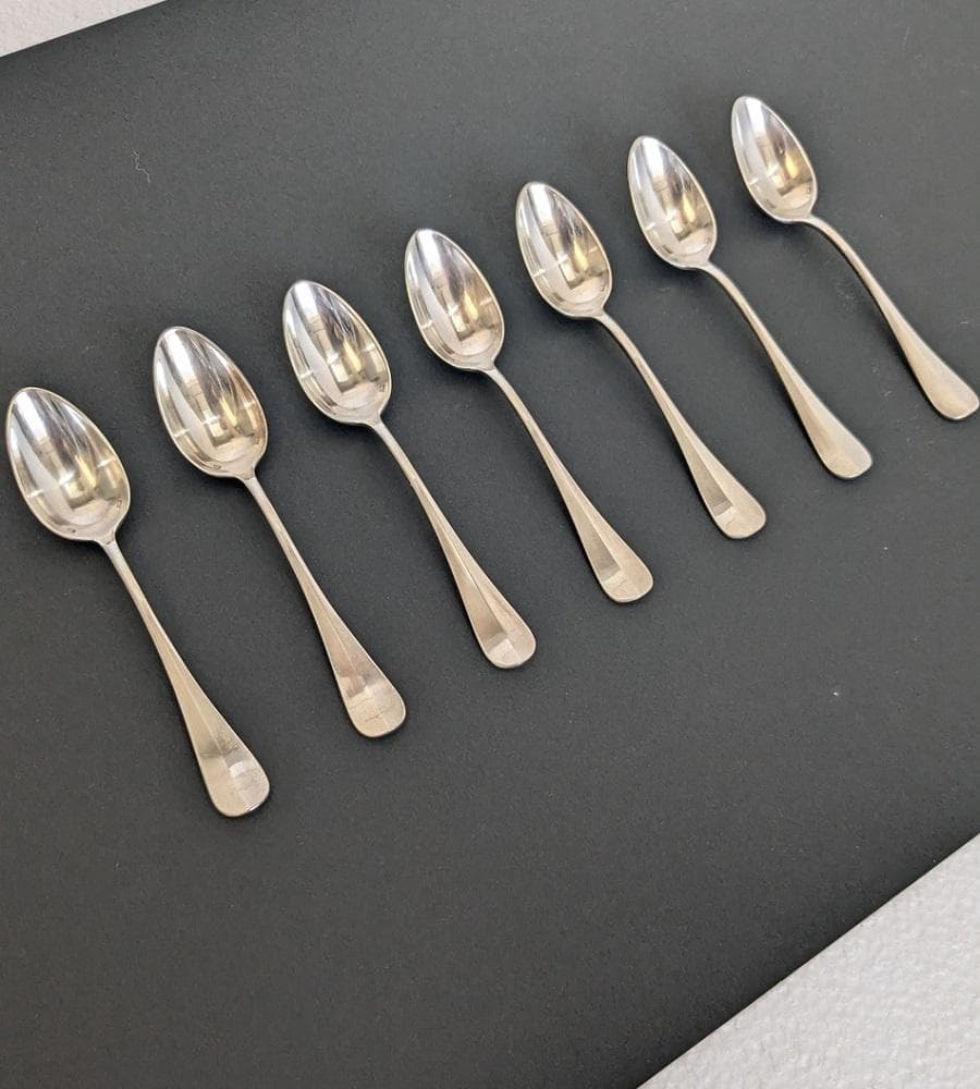 【値下げしました】フランス　SFAM社　シルバーティースプーン　7本セット