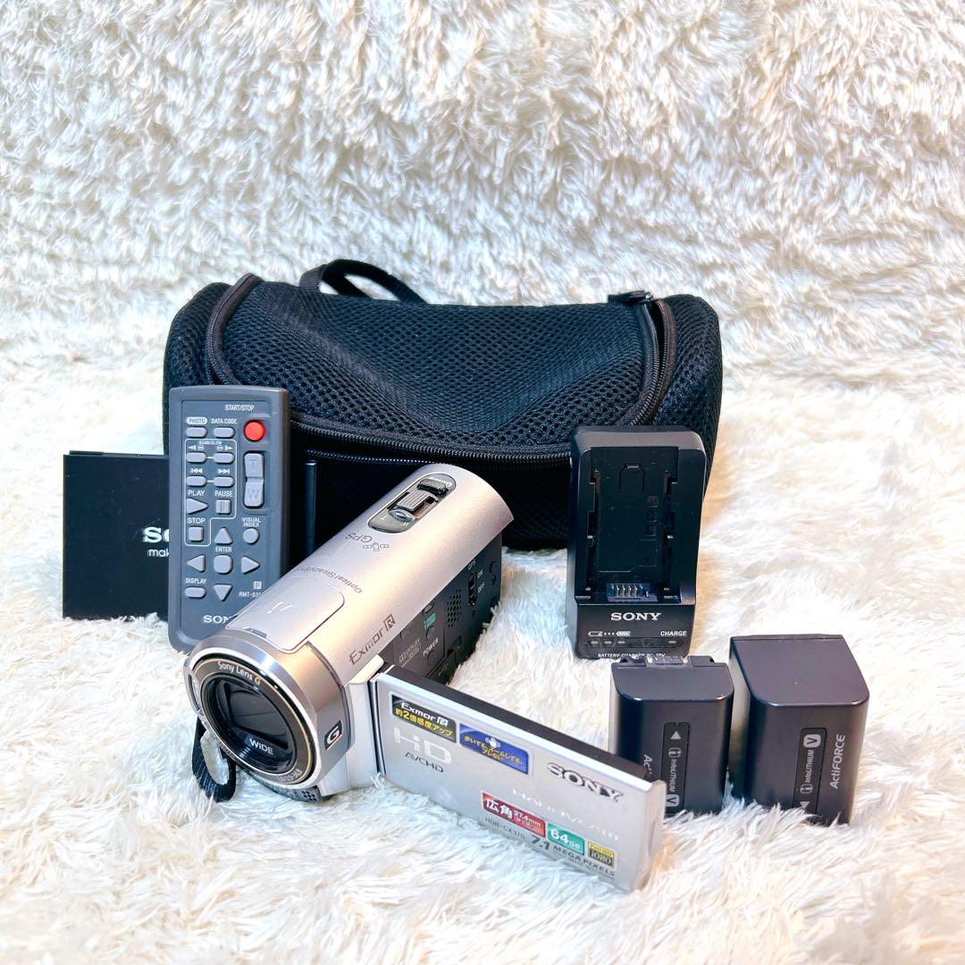 【美品】動作確認済み　SONY ソニー　ビデオカメラ　 HDR-CX370 V