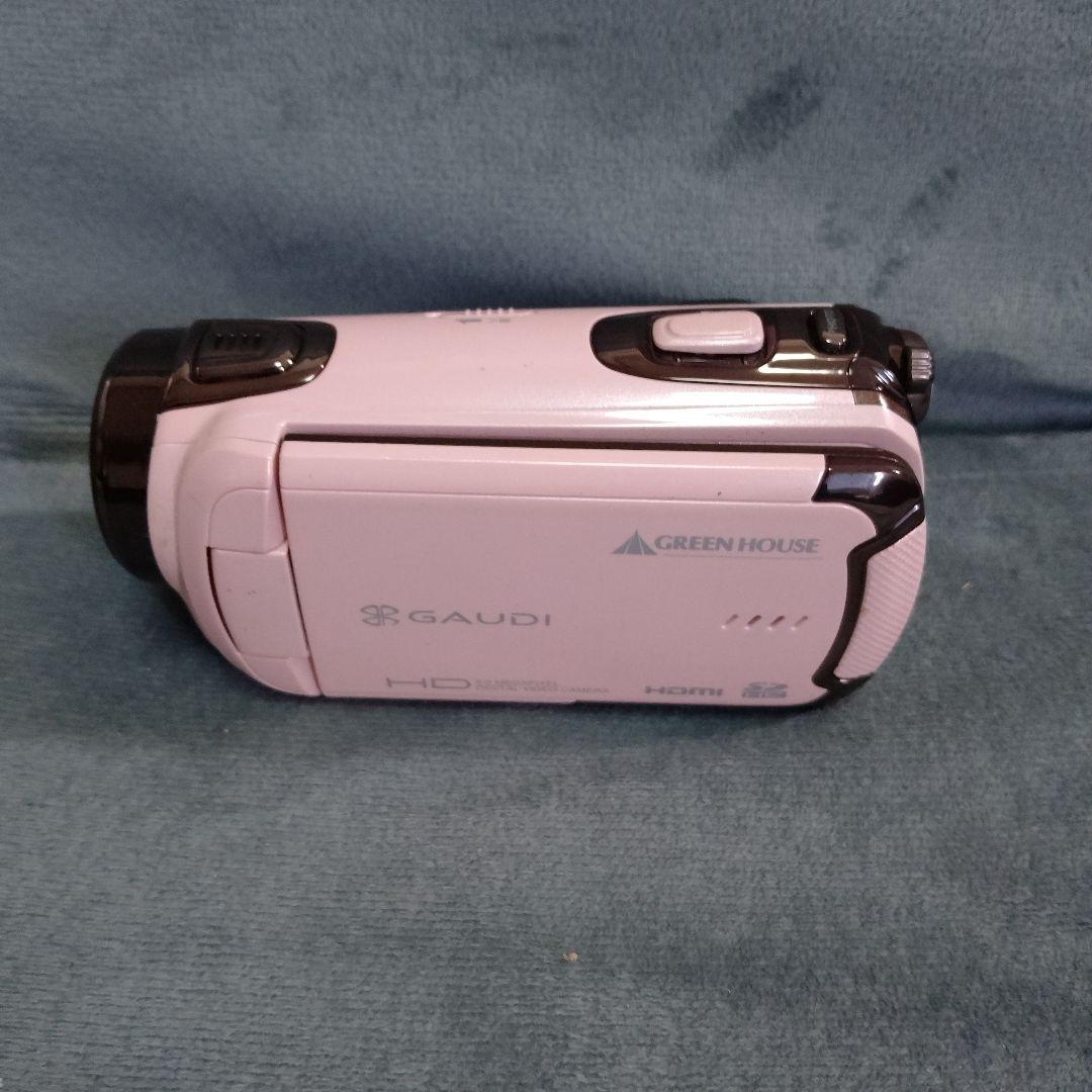 GREEN HOUSE GAUDI ビデオカメラピンク GHV-DV25HDAP - メルカリ