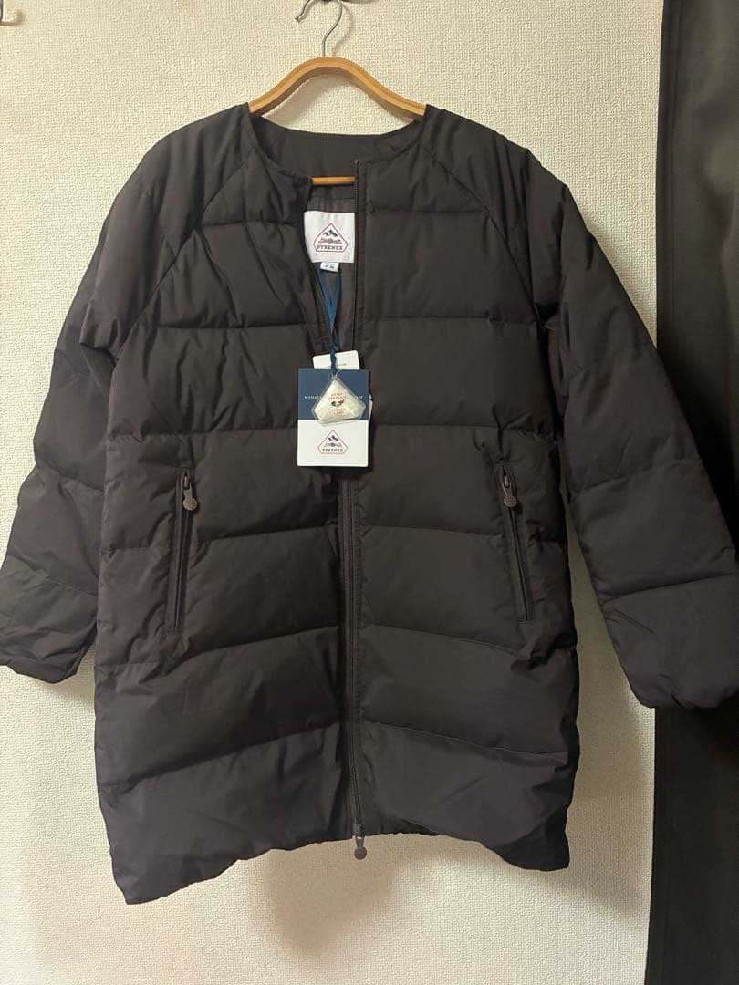 新品未使用　PYRENEX ダウンジャケット JP 36 人気ダークブラウン