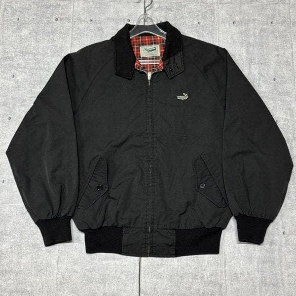 美品 80s Crocodile ブラック スウィングトップ クロコダイル