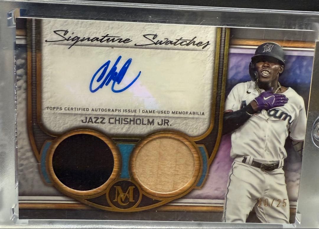 topps museum jazz chisholm jr サインレリックカード - メルカリ