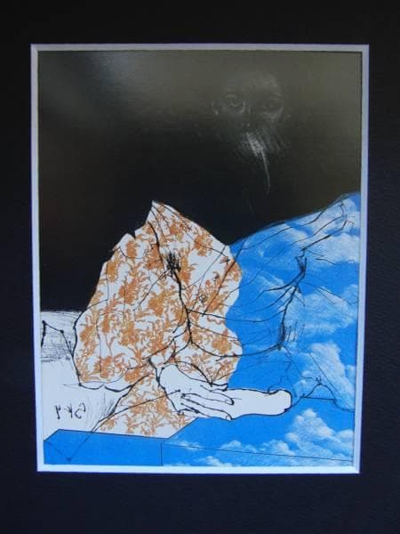 池田 満寿夫、ファッション、希少な額装用画集より、美品、新品額装付