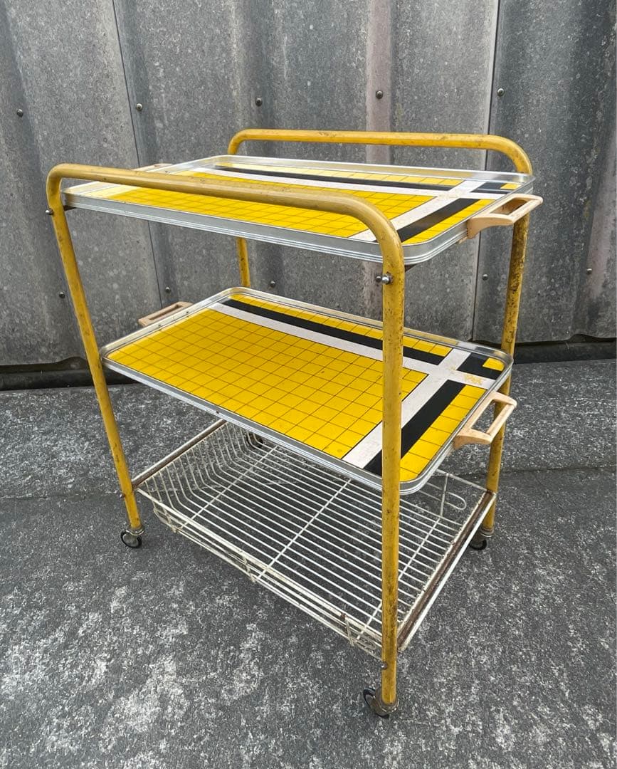 ビンテージ/レトロ/スチールラック/ワイヤーラック/ラック/陳列棚/店舗