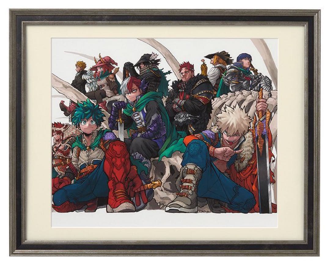 【新品未開封】ヒロアカ 十傑 額装高精細デジタルカラー 複製原画