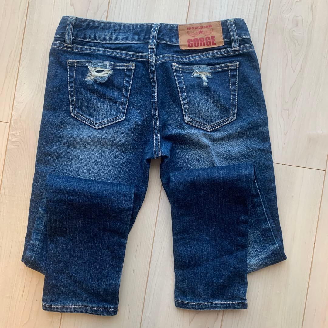 GORGE ダメージデニムパンツ S 平成ギャル y2k - メルカリ