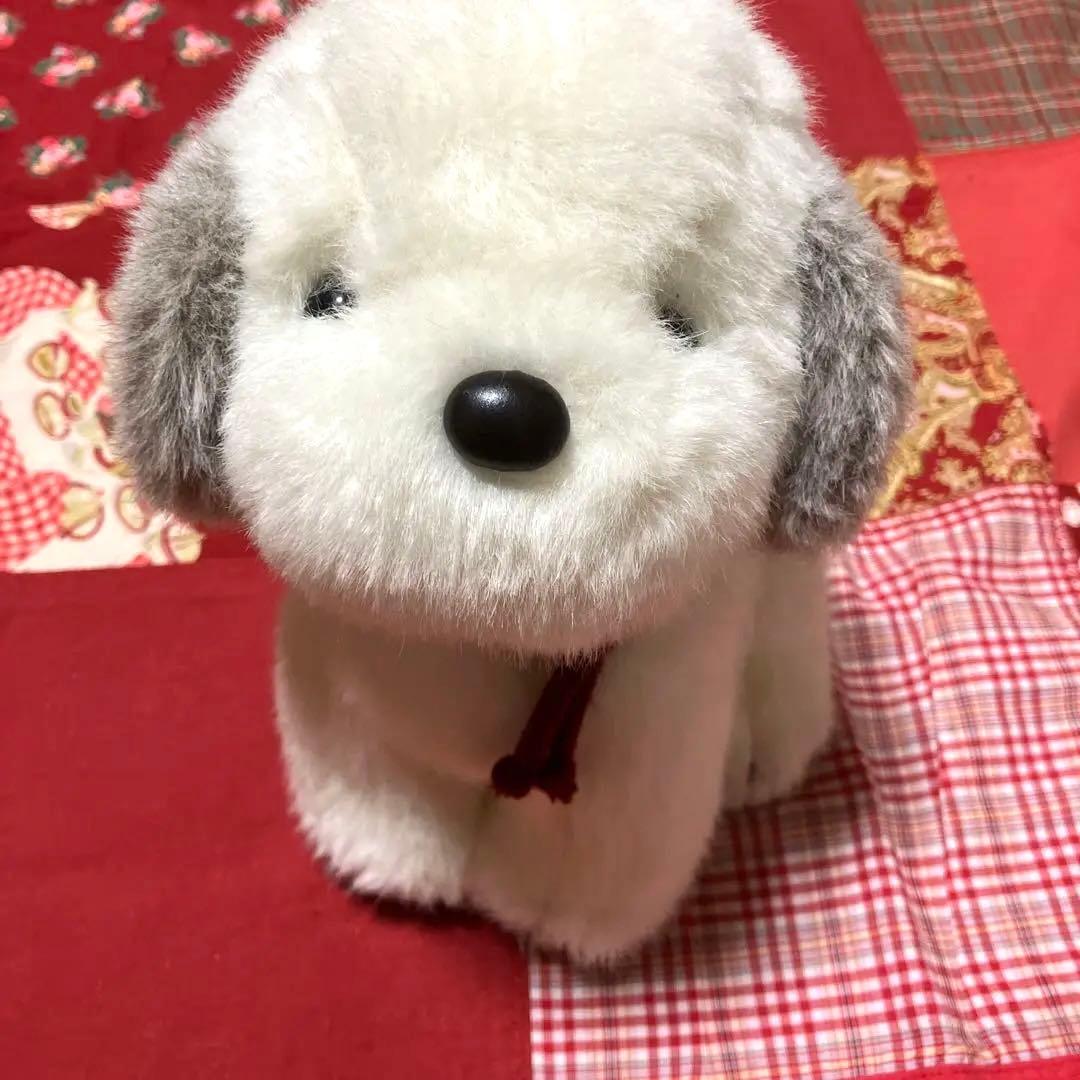 レトロぬいぐるみ犬うめ吉ぬいぐるみ　お座り犬　レトロ