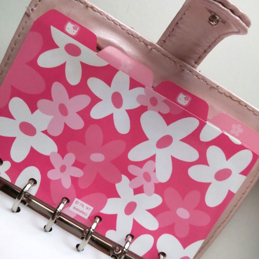 当時物 希少】ハローキティ キルティング 手帳 ピンク サンリオ 1997年