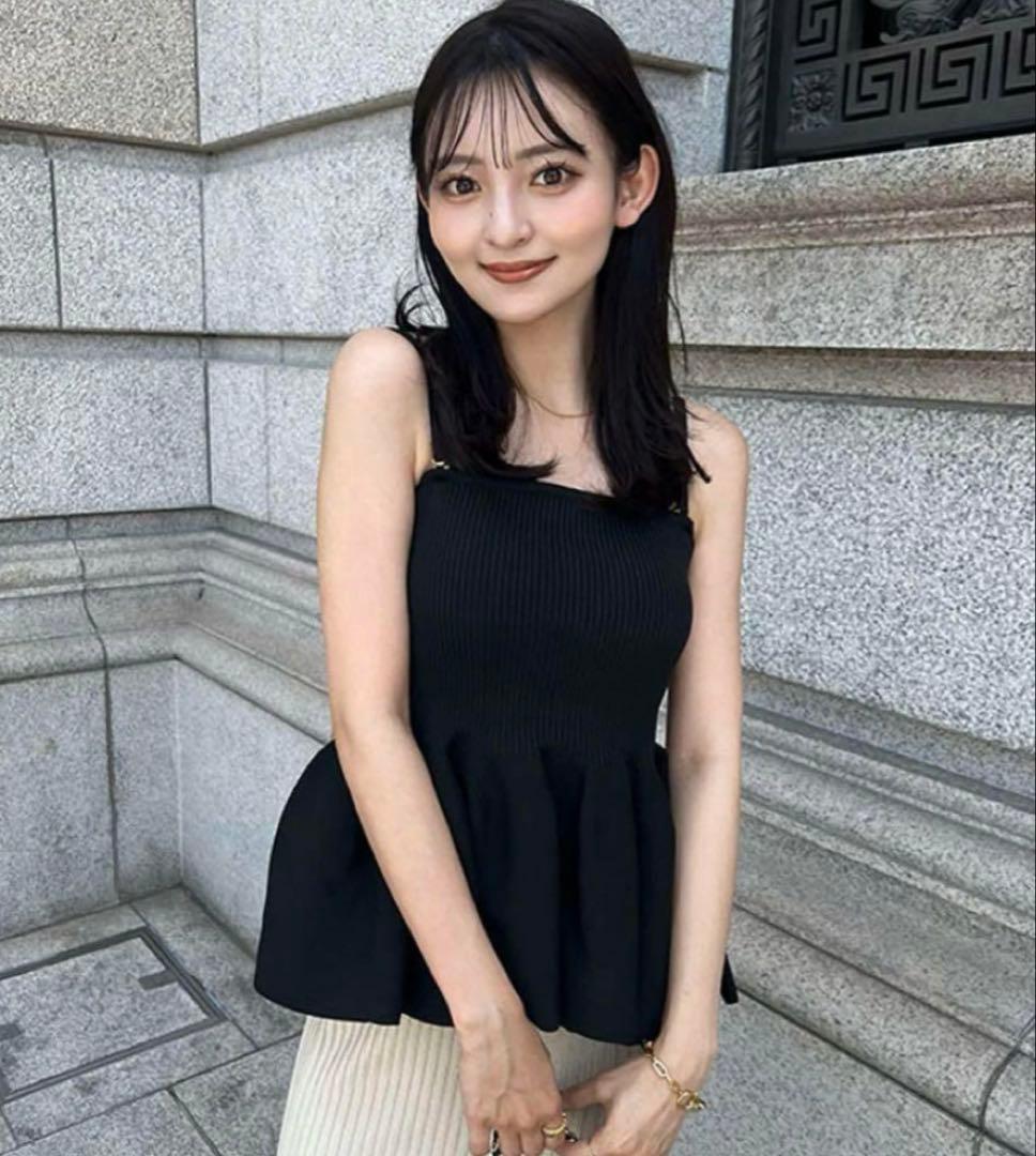 アニュアンス　anuans ペプラムトップス