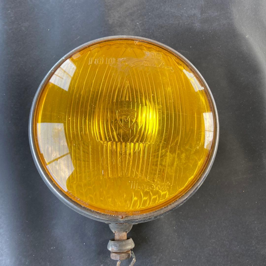 マーシャルSEV　10DE 709 イエロー 丸型 メタルライト 取り付け穴あり