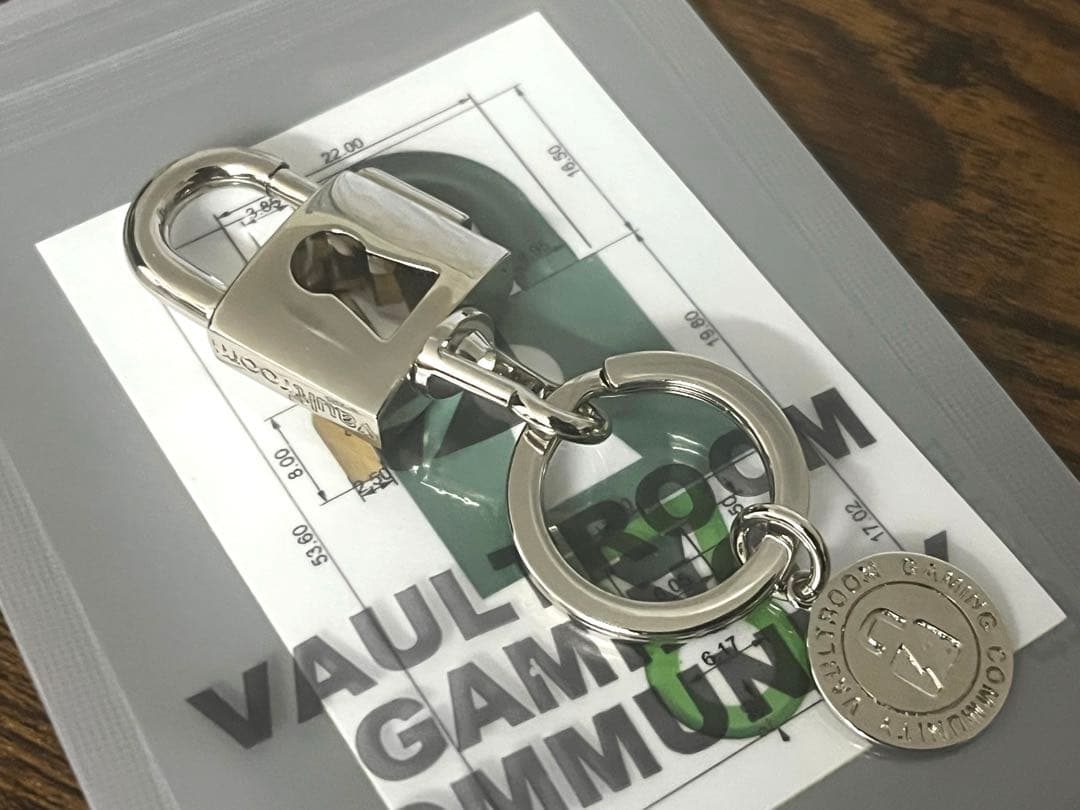 小物 vaultroom PADLOCK KEY HANGER / silver