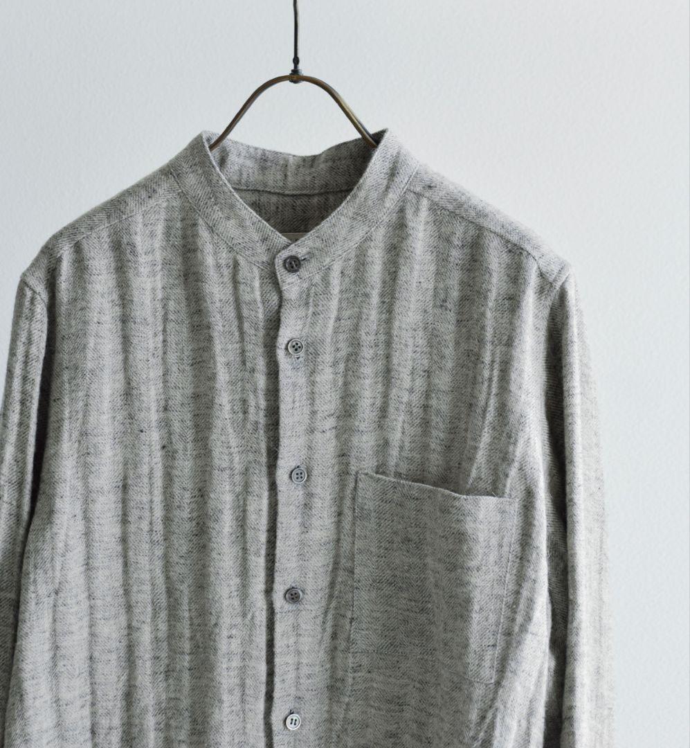 2/1まで☆完売品☆アトリエナルセ リネンツイード シャツ