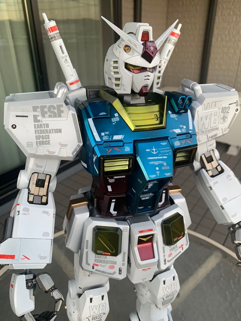 メガサイズ、1/35 ガンダム RX-78-2 海外製（方大競）全塗装。出品。
