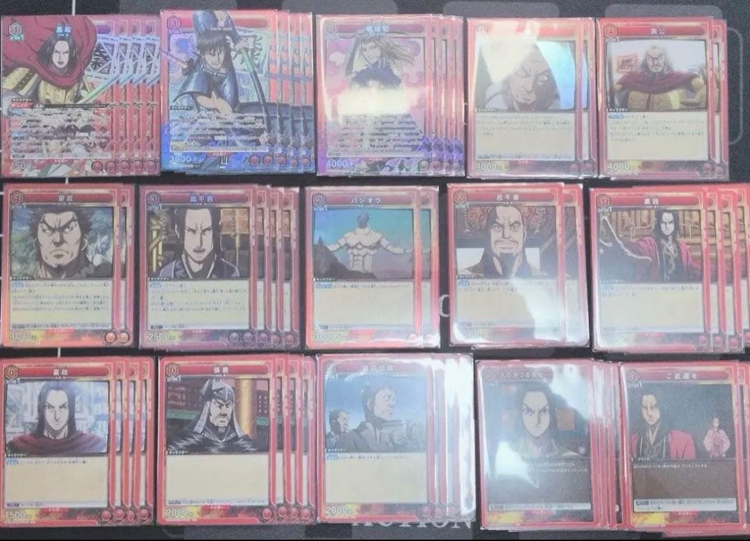 キングダム デッキ 赤 秦国 4コン ユニオンアリーナ 嬴政 信 楊端和