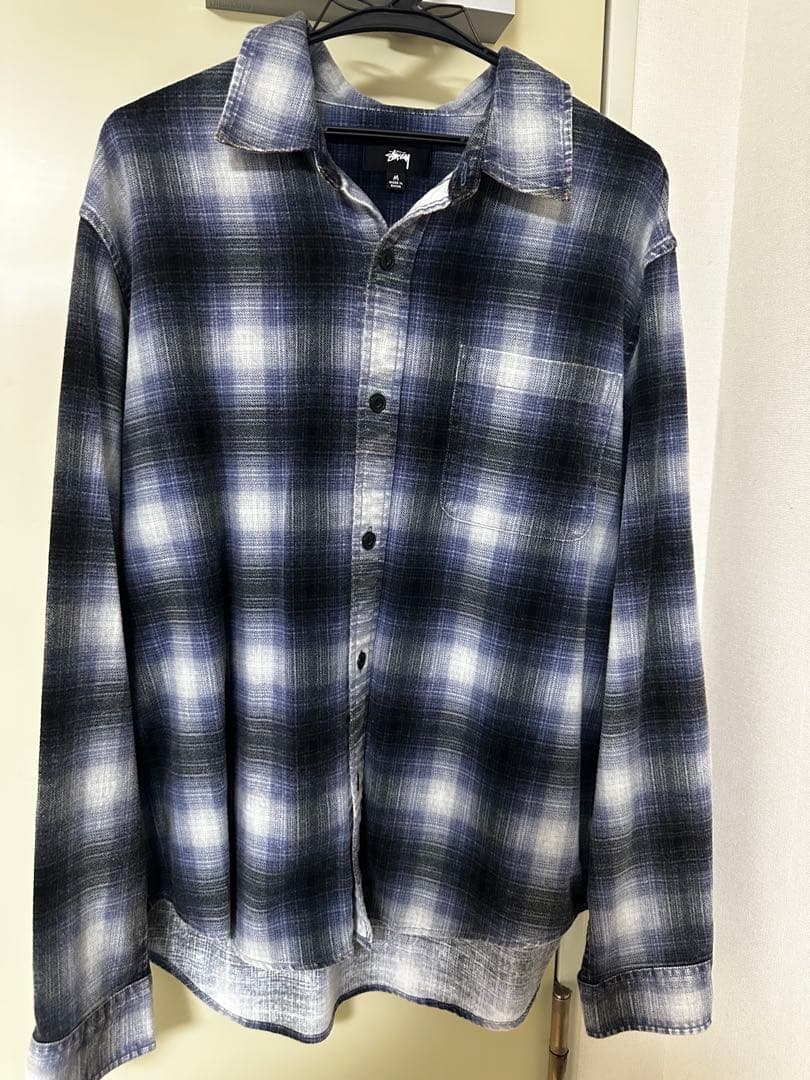 STUSSY フランネルシャツ cotton100%