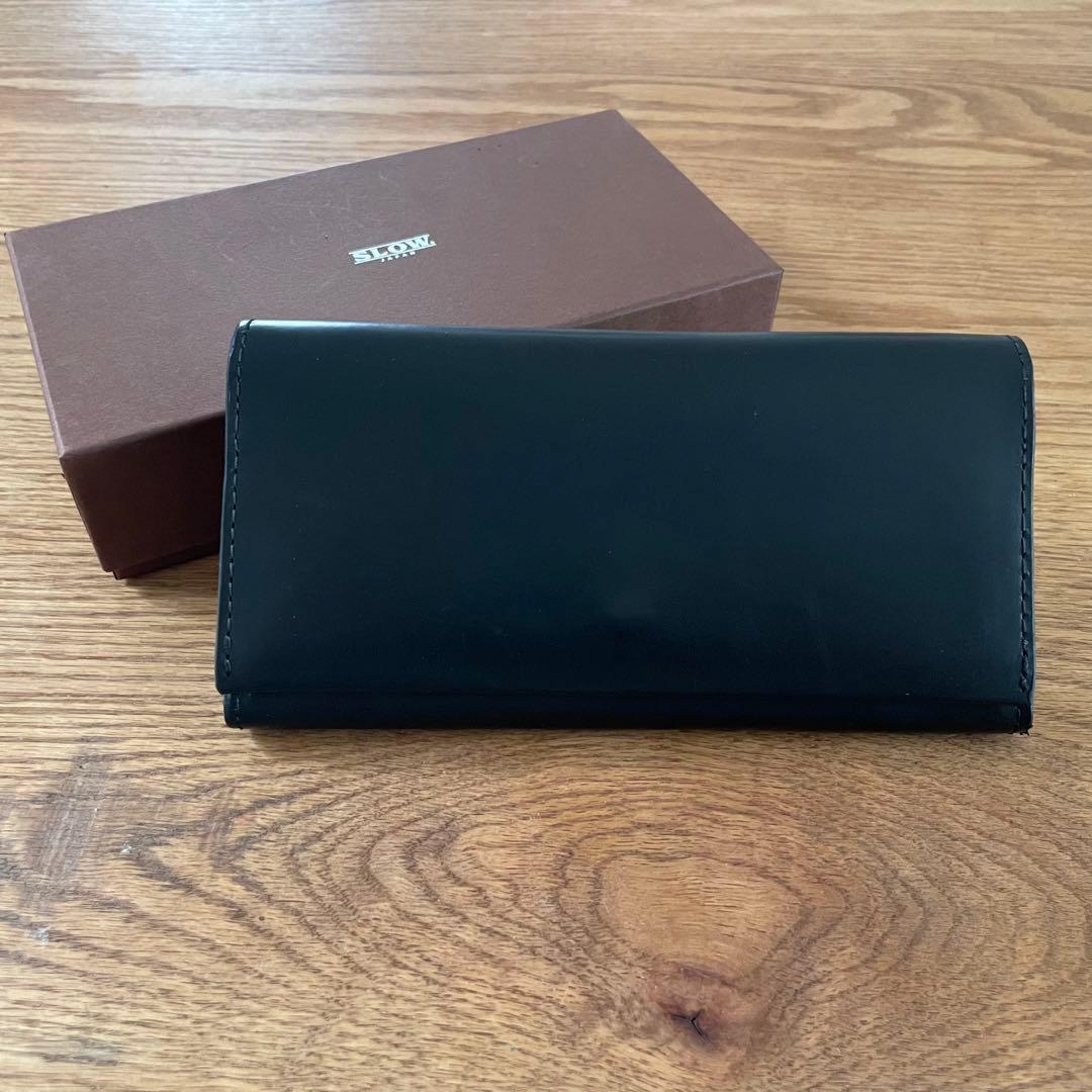【新品未使用】SLOW 黒 レザー 長財布