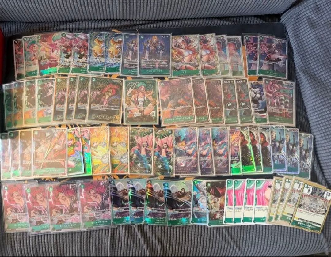 ワンピース カード　パラレル　緑　ボニー　デッキ