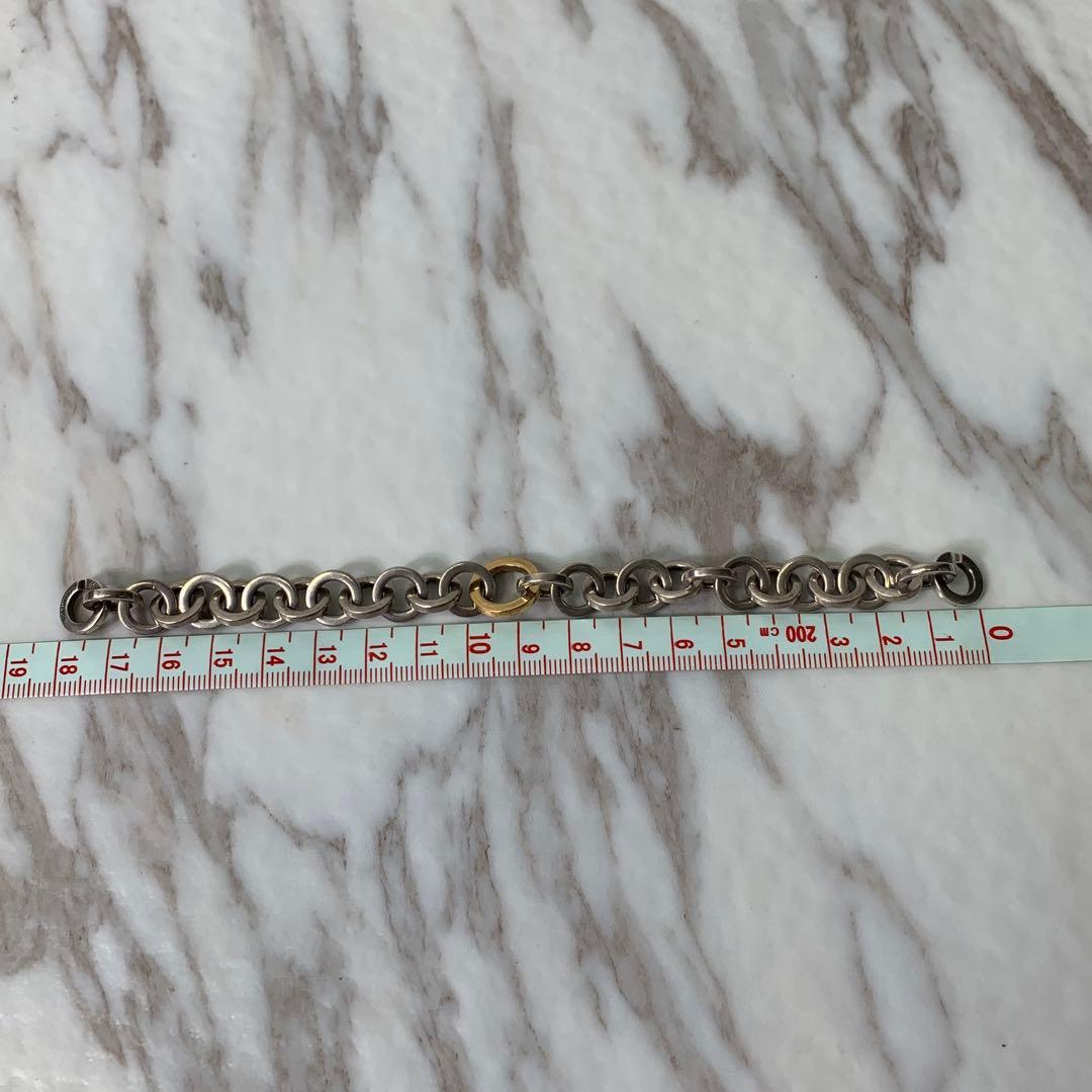 2001年製 ティファニー サークルリンクブレスレット k18 シルバー925