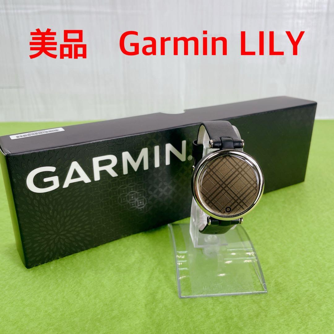 時計 GARMIN Lily Classic Black Leather Gold Lily® - Classic Edition