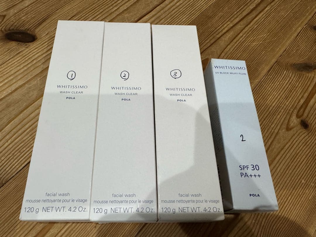 新品 ポーラ ホワイティシモ 薬用ウォッシュ クリア 洗顔料 3本
