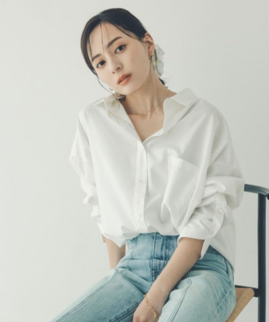 スタンダードシャツ ホワイト anuans アニュアンス