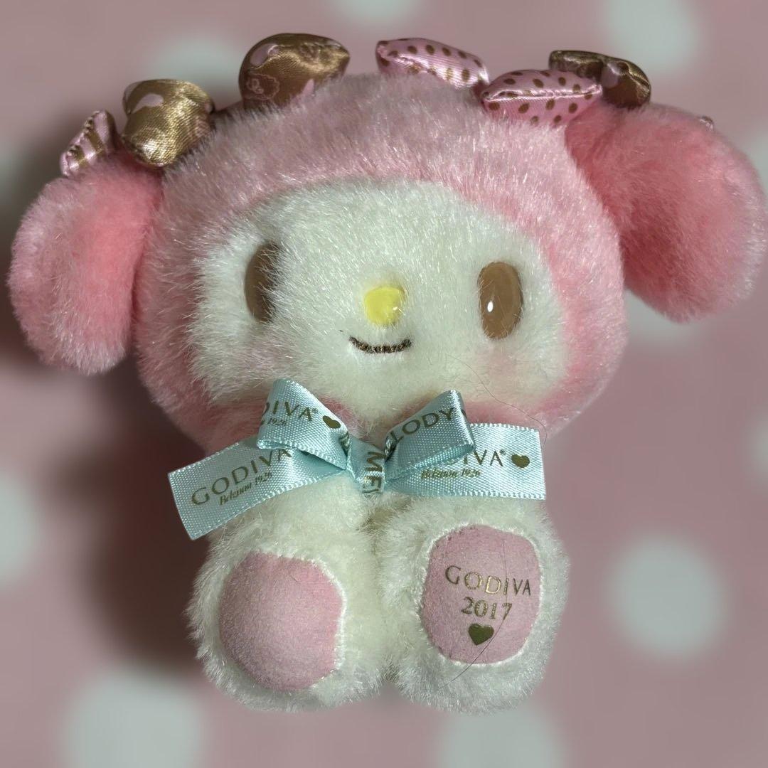 マイメロディ ゴディバ　マスコット マイメロディ ゴディバ＆マスコットホルダー (チョコレート：ホワイト