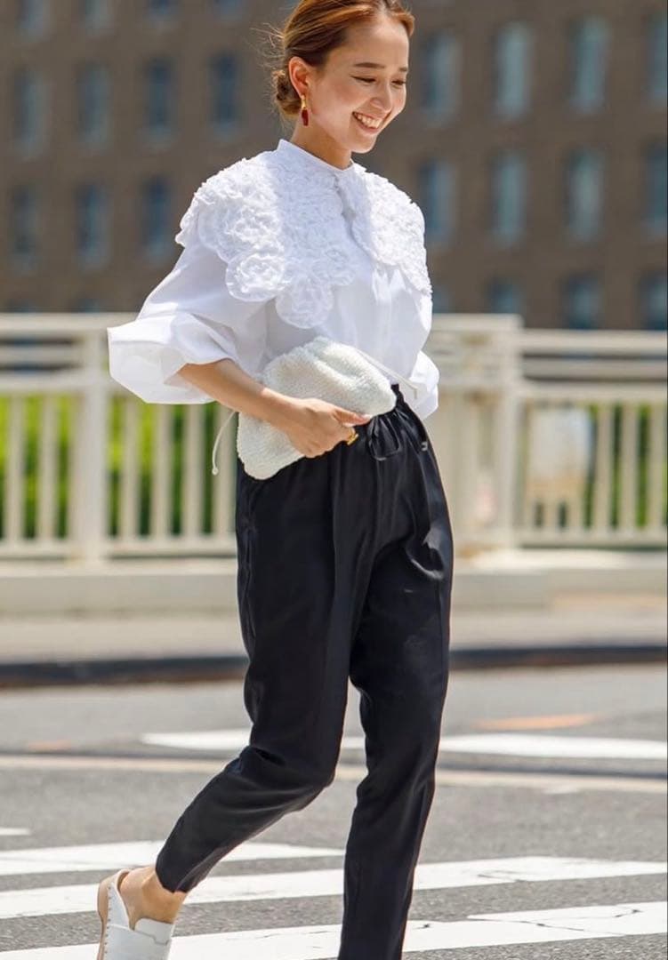 美品 yori 【shirocon】ホイップカラーブラウス 36 - メルカリ