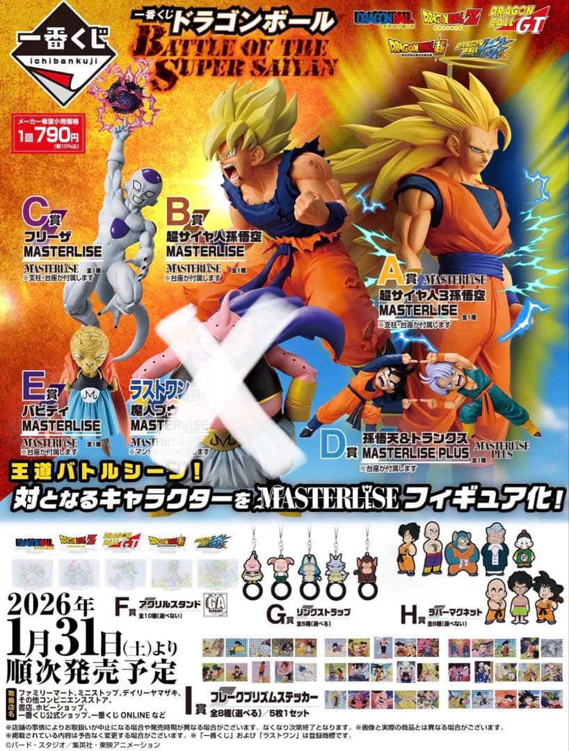 一番くじ ドラゴンボール BATTLE OF THE SUPER SAIYAN