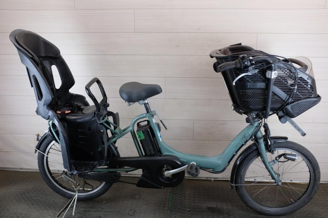 k*n様 電動自転車 BS アンジェリーノ　20インチ　3段　8.7Ah充電器あ 小柄なママでも安心の低床設計＞ 3人乗り(幼児2人同乗)対応 子乗せ