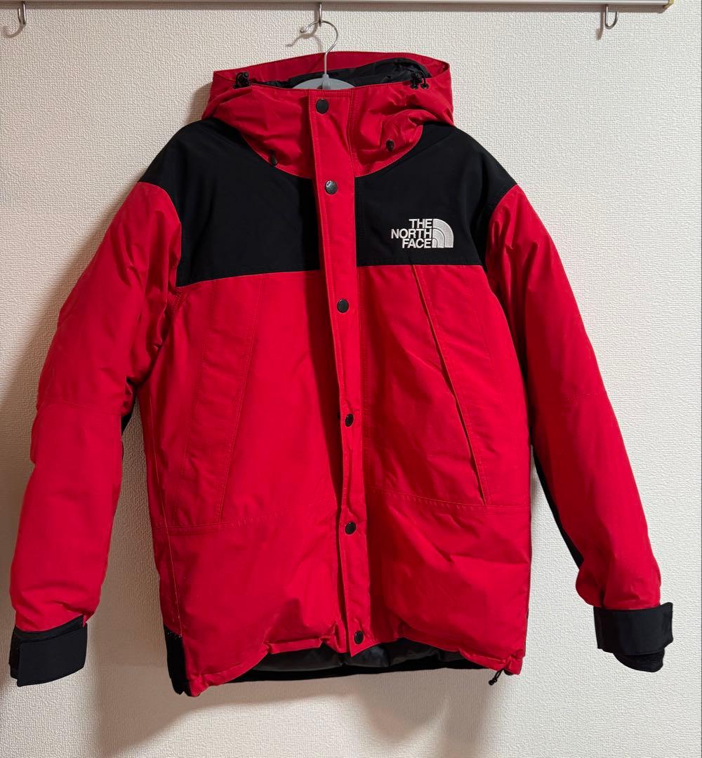 THE NORTH FACE レッド　マウンテンダウンジャケット Mサイズ