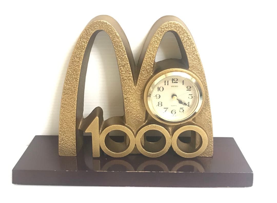マクドナルド 売上 1000億円 達成 記念 時計 置物 コレクション 昭和
